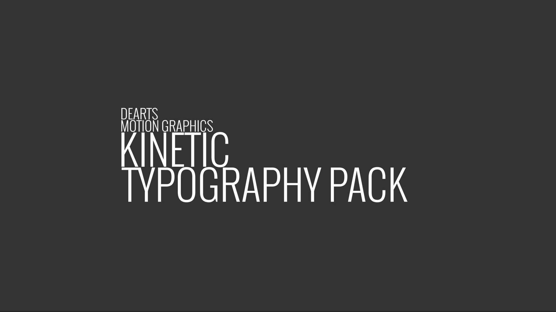 Kinetic Typo Pack - 22