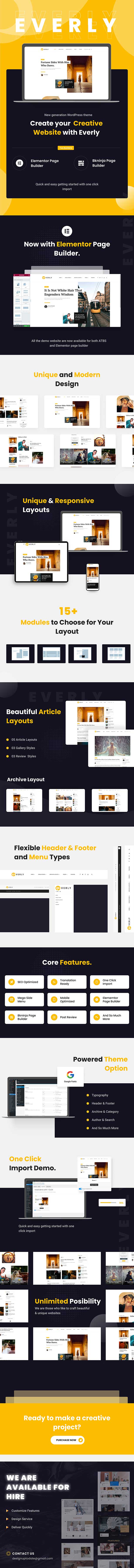Everly - WordPress Blog and Magazine Theme - 1