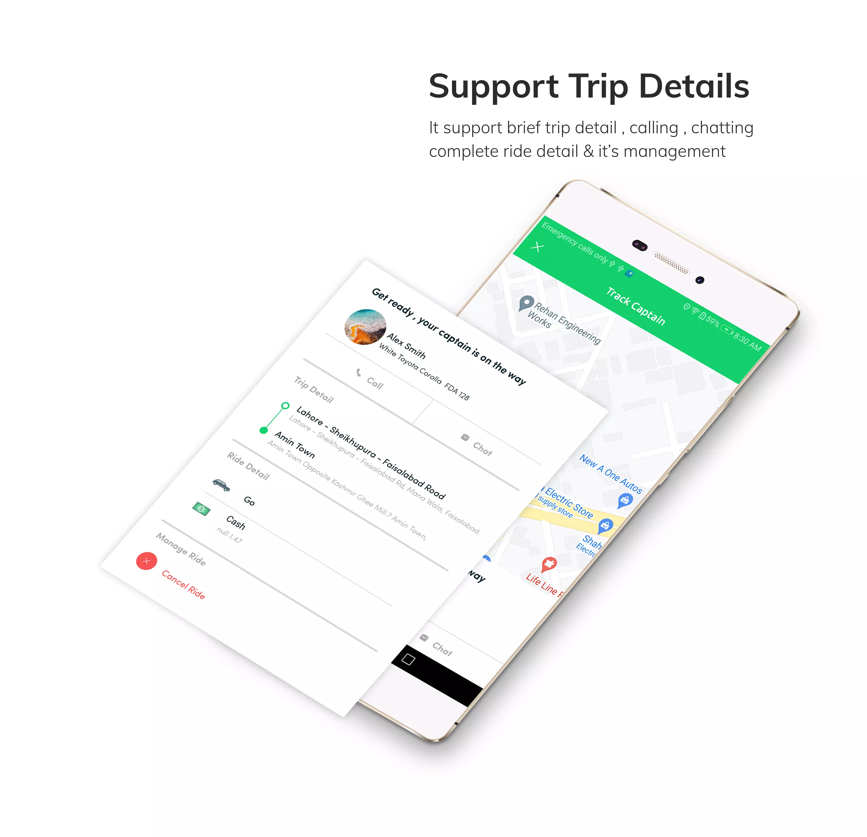 Kareem Taxi App - Cab Booking Solution + admin panel - 5