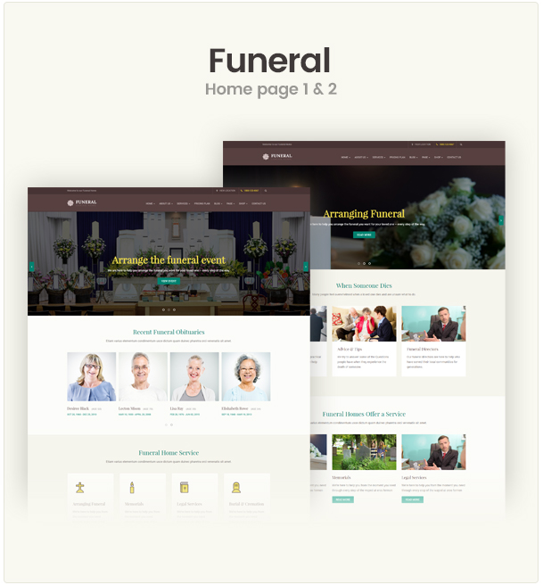 Funeral Service Responsive WordPress Theme