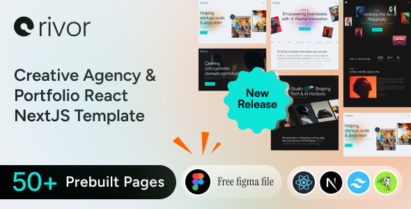 Rivor | Creative Agency & Portfolio Nextjs Template