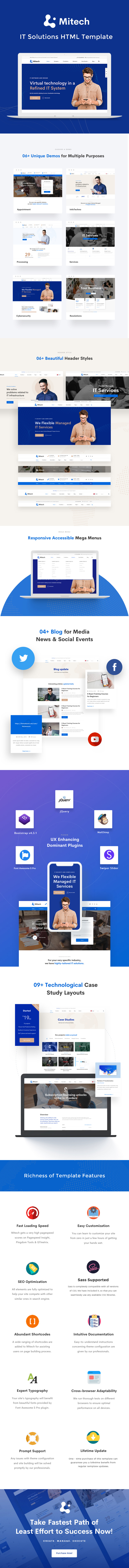 Mitech -  IT Solutions And Services Company HTML Template - 1