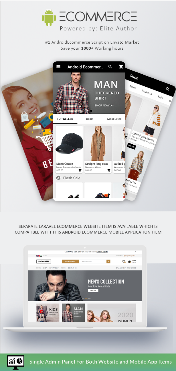 Android Ecommerce - Universal Android Ecommerce / Store Full Mobile App with Laravel CMS - 3