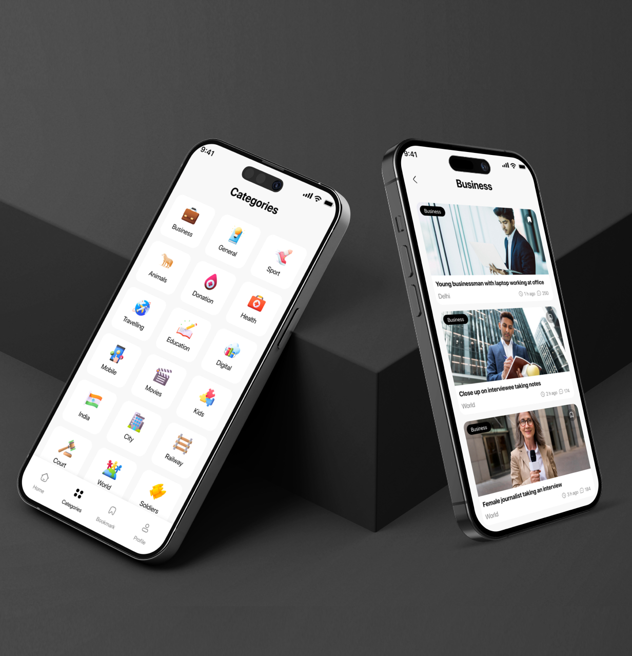 QuickNews UI Template: News App in Flutter 3.x (Android, iOS) UI ...
