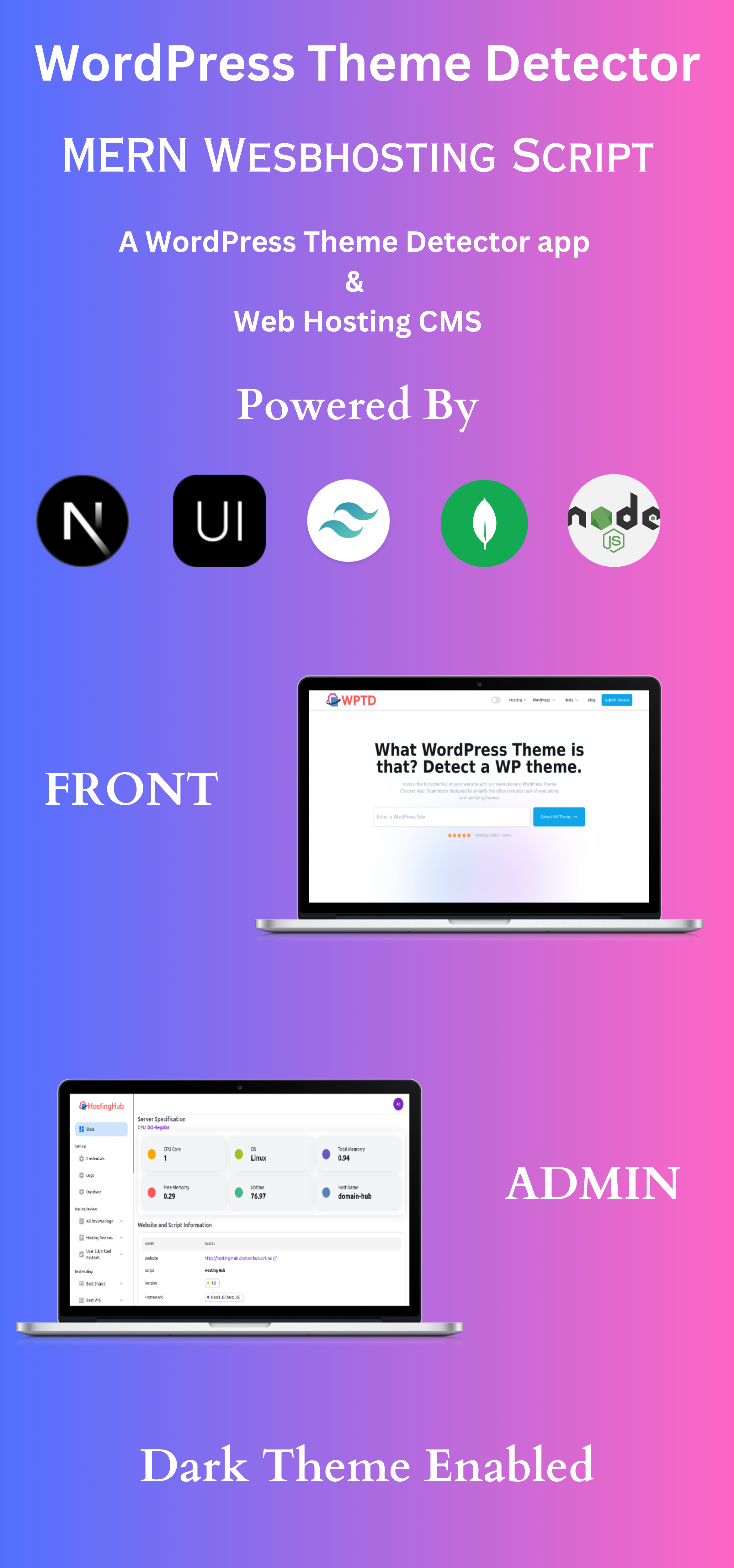 WordPress Theme Detector and Web Hosting Comparison React NextJS script - 7