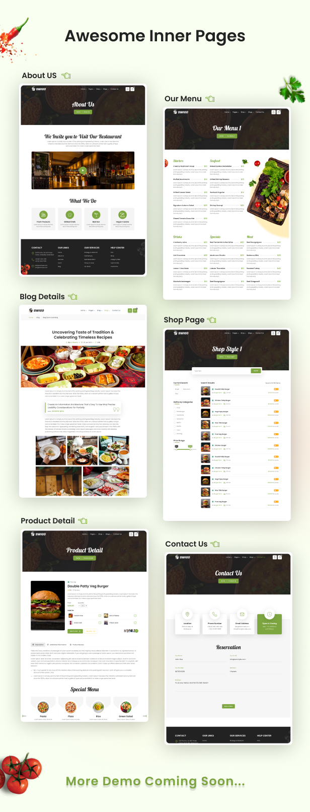 Swigo - Fast Food And Restaurant React Template