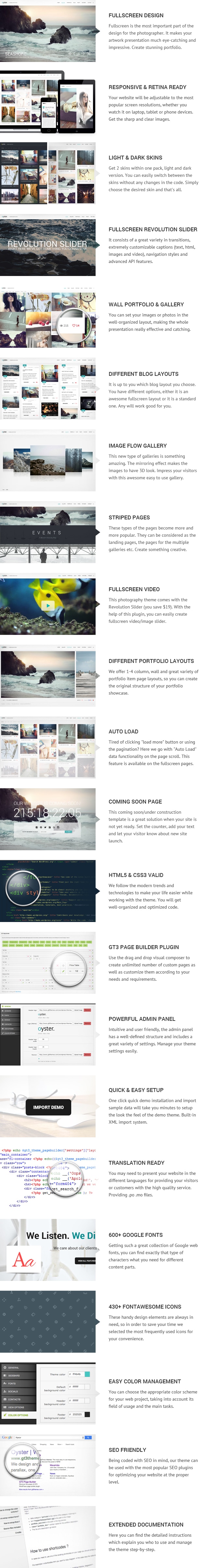 Photography Portfolio WordPress Theme - Oyster - 2