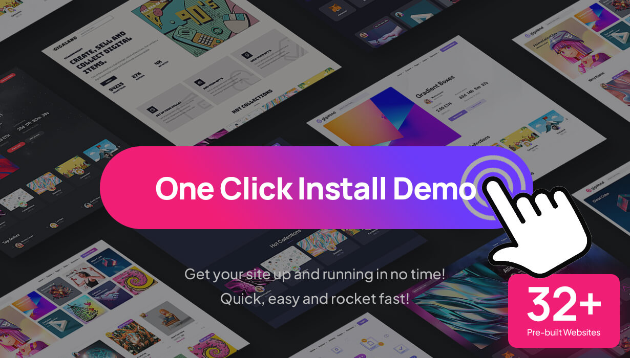 Gigaland - NFT Marketplace WordPress Theme - 9