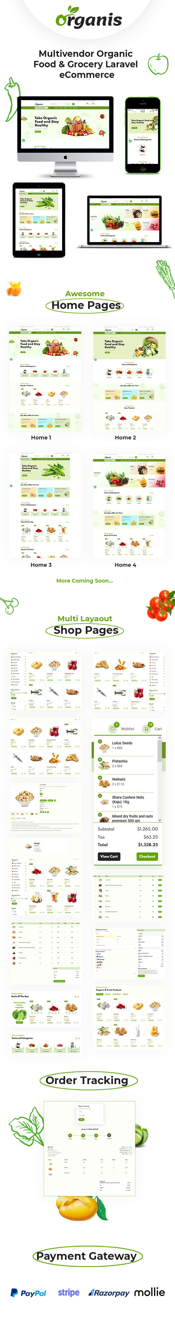 Organis - Multivendor Organic Food & Grocery Laravel eCommerce - 2