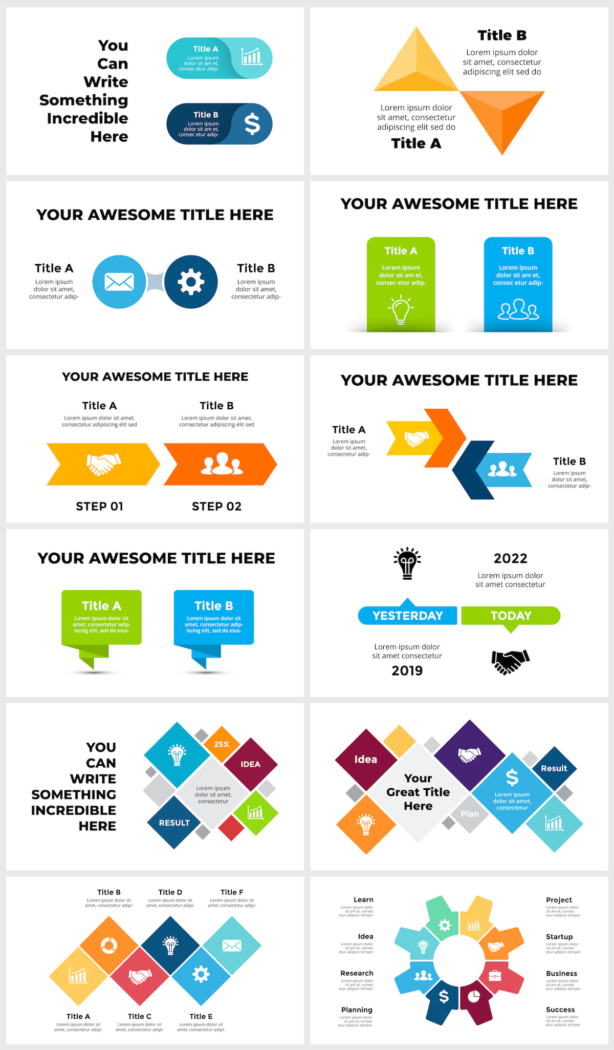 Wowly - 3500 Infographics & Presentation Templates! Updated! PowerPoint Canva Figma Sketch Ai Psd. - 139
