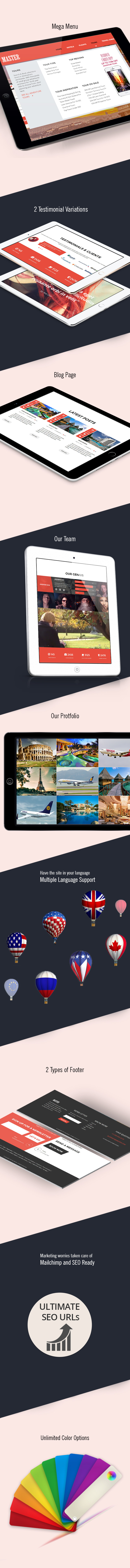Joomla template for tour agency