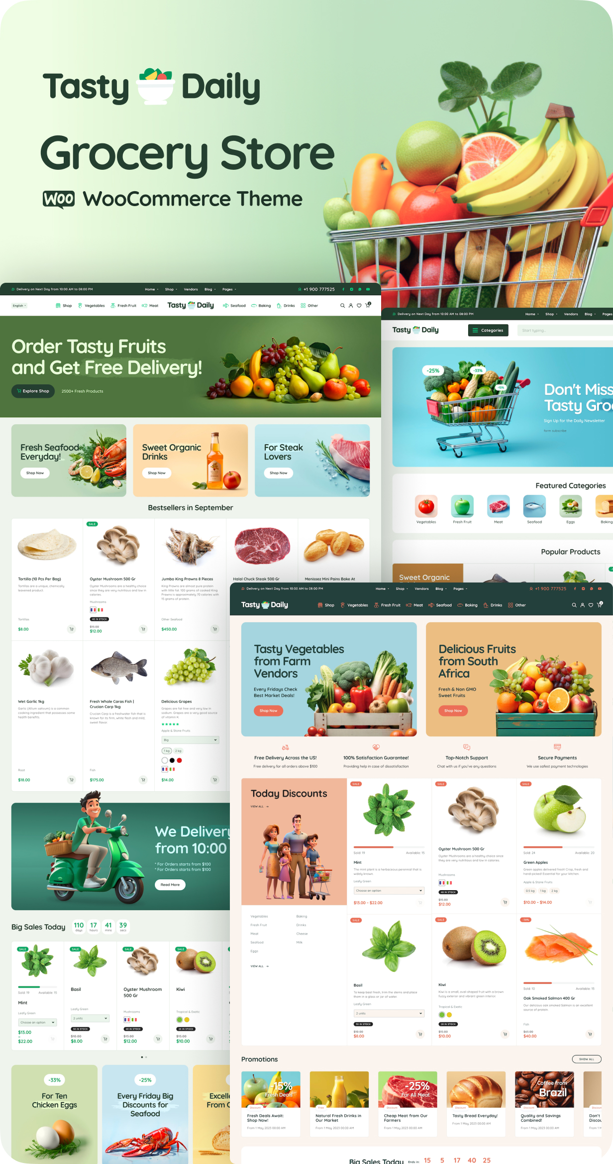 Tasty Daily - Grocery Store & Food WooCommerce Theme