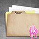 Cardboard Folder and Papers - GraphicRiver Item for Sale