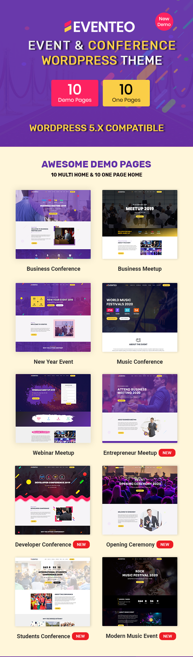 Eventeo - Event & Conference WordPress Theme 