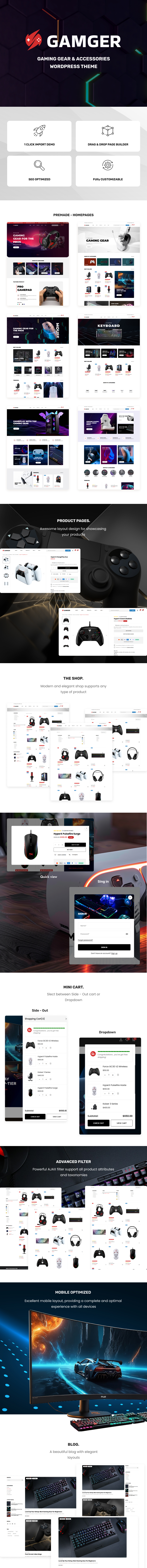 Gamger – Gaming Gear WooCommerce Theme - 1