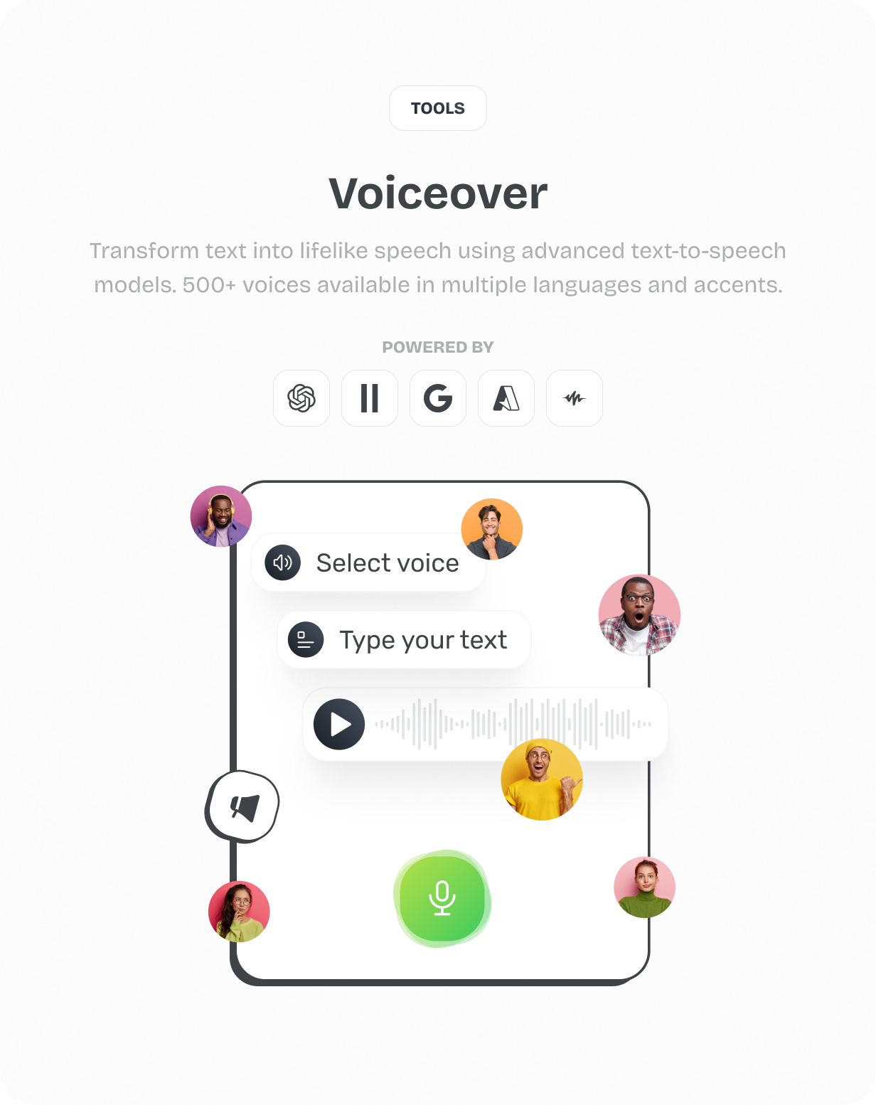 AI VoiceOver - Text to Speech @heyaikeedo #aikeedo