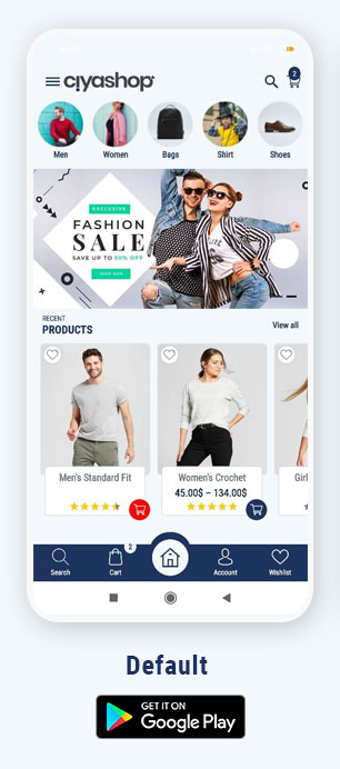 CiyaShop Native Android Application based on WooCommerce - 3