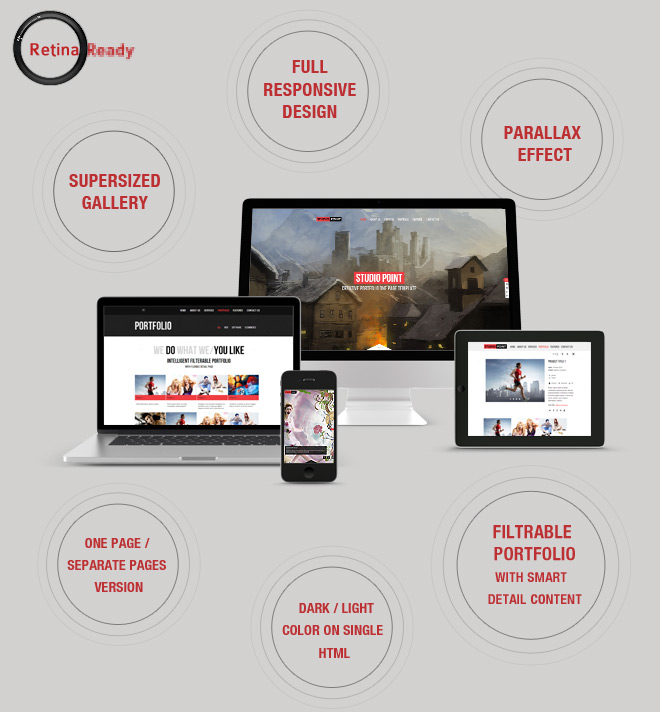 STUDIO POINT - Parallax Responsive Retina Ready - 2