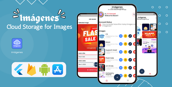 Images cloud storage flutter app