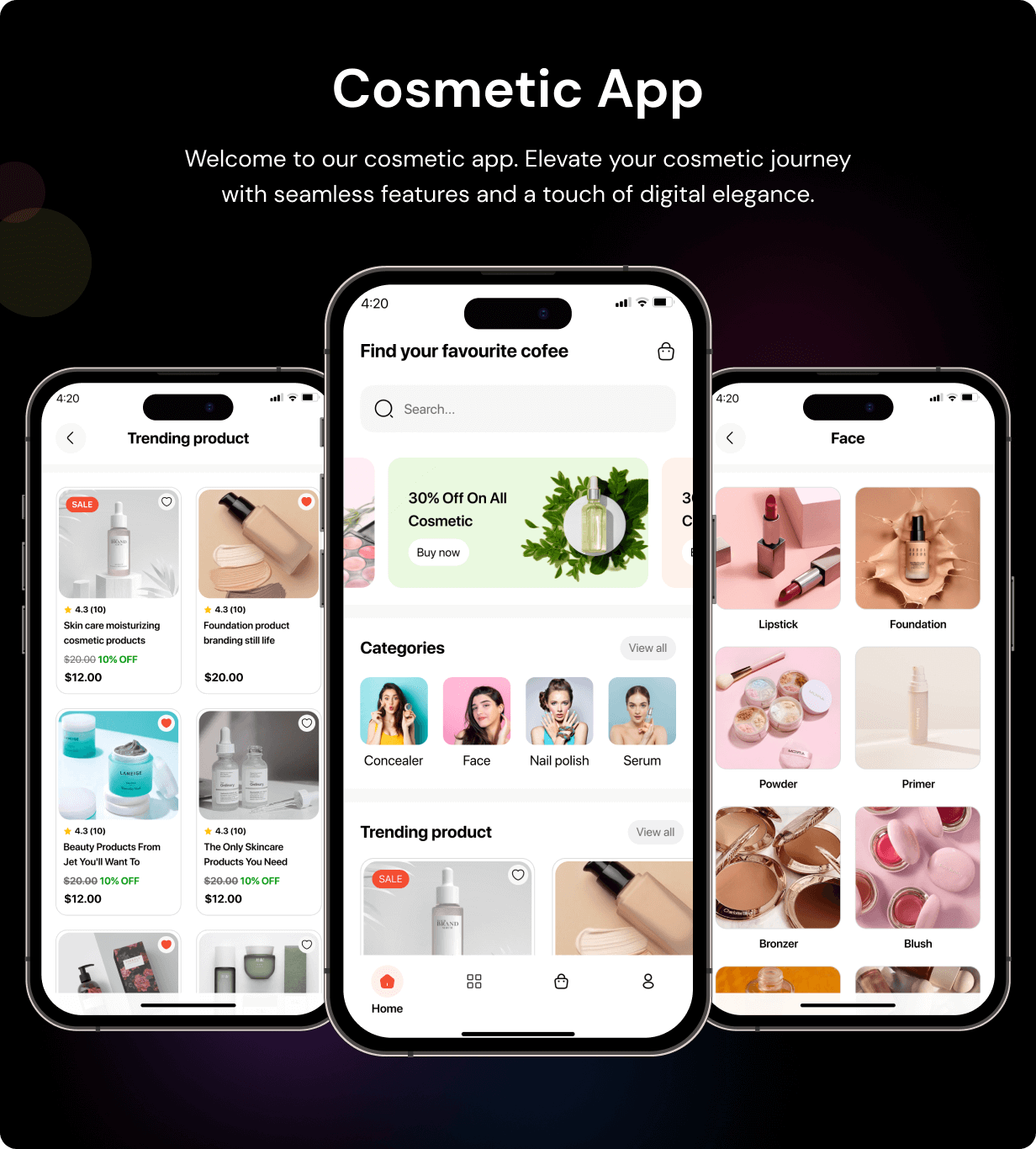 Cosmetic Store App - E-commerce Store app in Flutter 3.x (Android, iOS) with WooCommerce Full App - 6