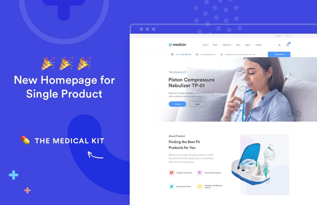 Medizin - Medical Elementor WooCommerce Theme - 2