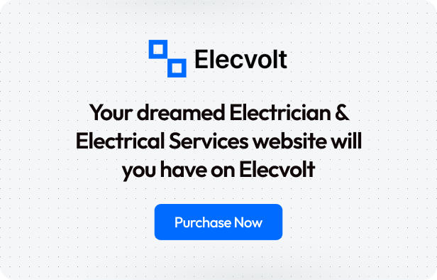 Elecvolt - Electrician & Electrical Services Elementor Template Kit - 6