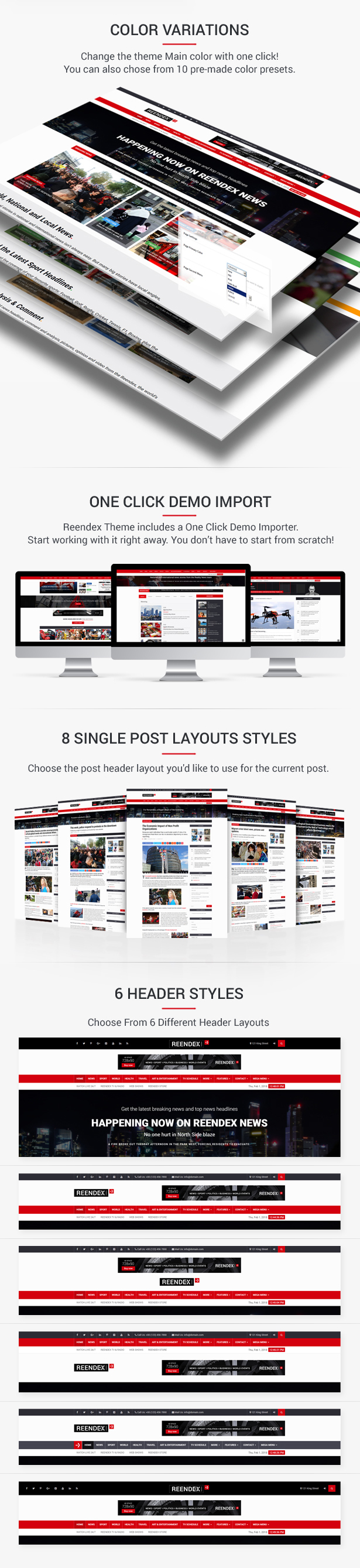 Reendex - Broadcast News Magazine WordPress Theme - 2