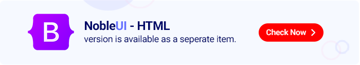 Click here for NobleUI - HTML version