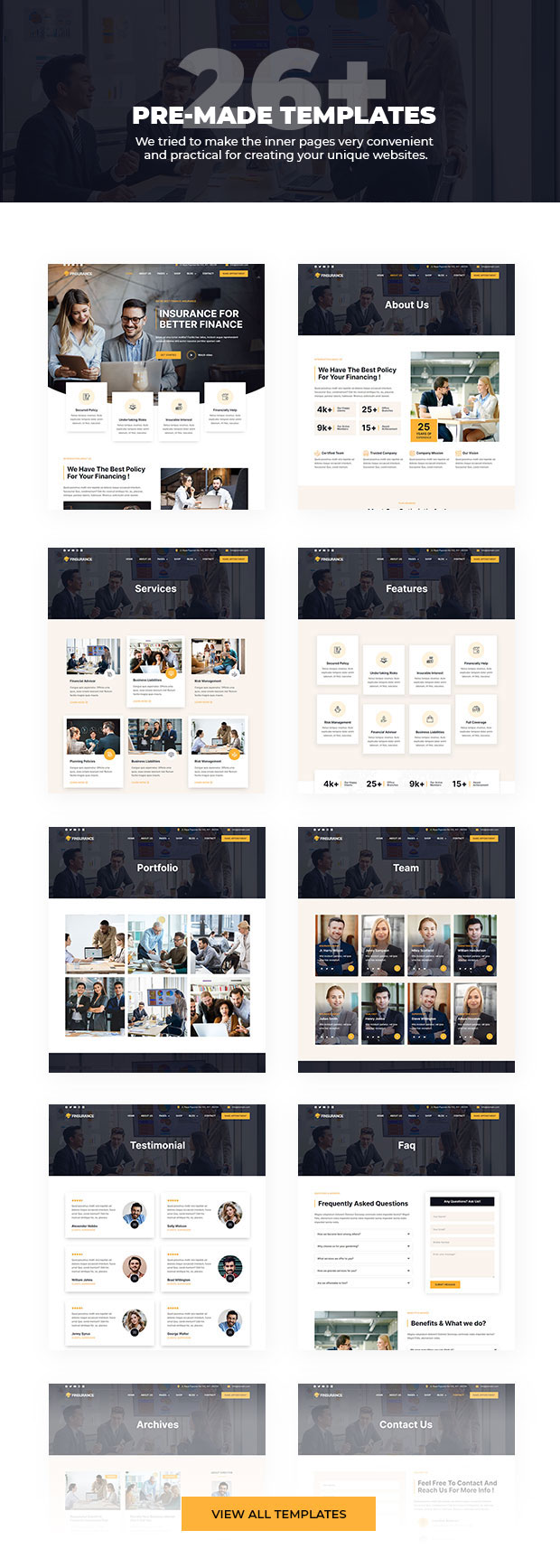 finsurance templates