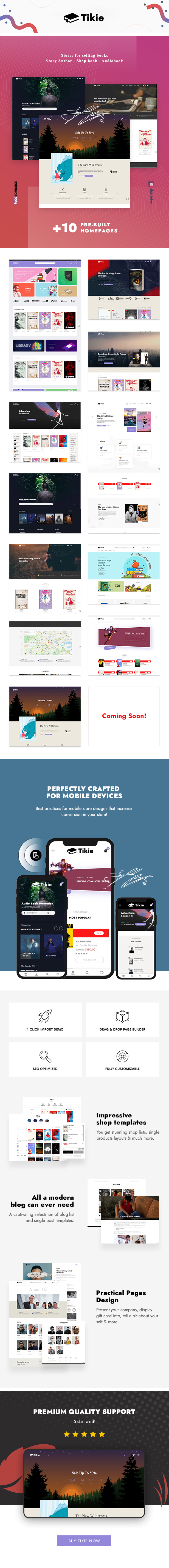 Tikie – Book Store WooCommerce WordPress Theme - 1