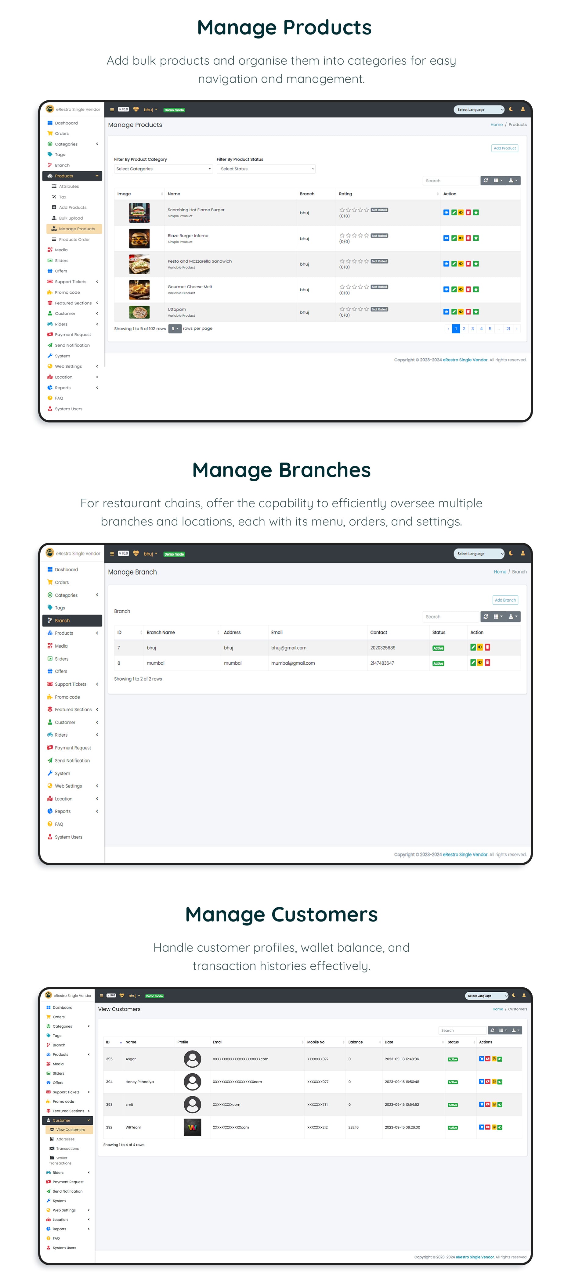 eRestro - Single Vendor Restaurant Flutter App | Food Ordering App with Admin Panel - 39