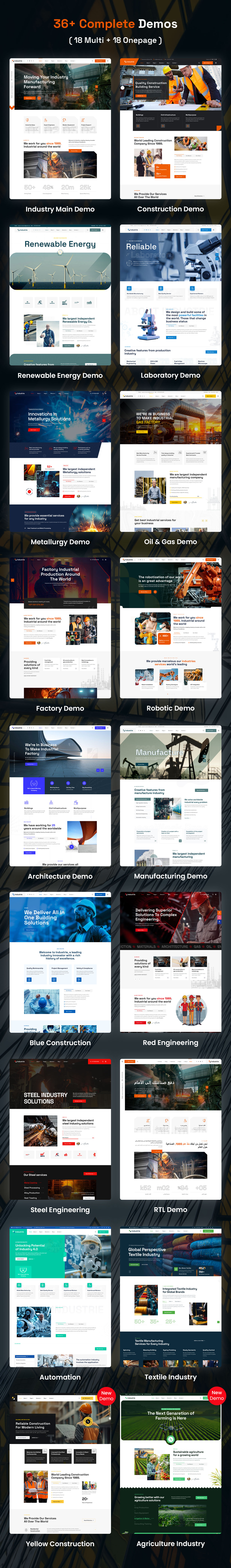 Industrie - Factory & Industry WordPress Theme