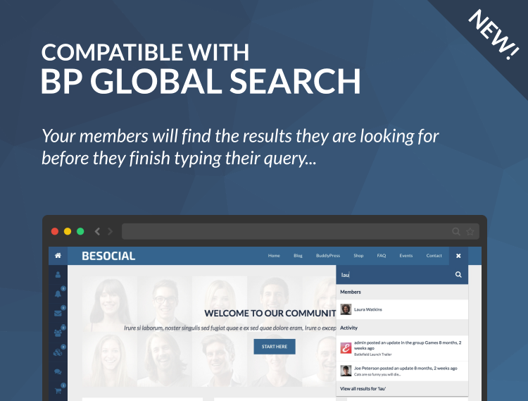 buddypress global search