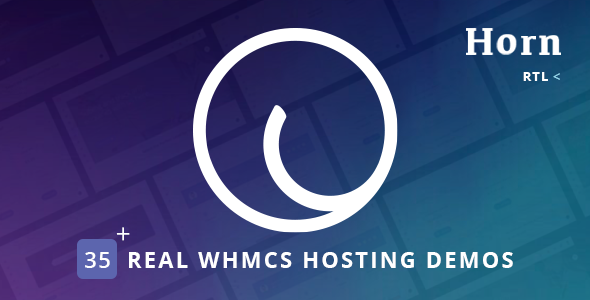 Horn - WHMCS Dashboard Hosting Theme