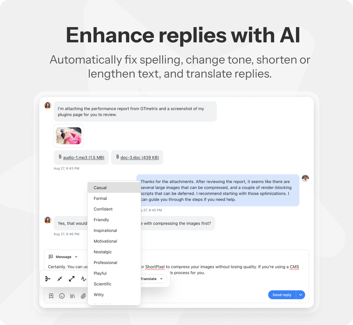 AI agent and chatbot addon for BeDesk support platform - 9