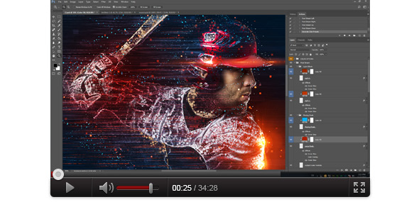 Pixel Stream Photoshop Action - 1
