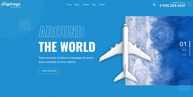 Logitrago - Transport & Logistics HTML Template - 1