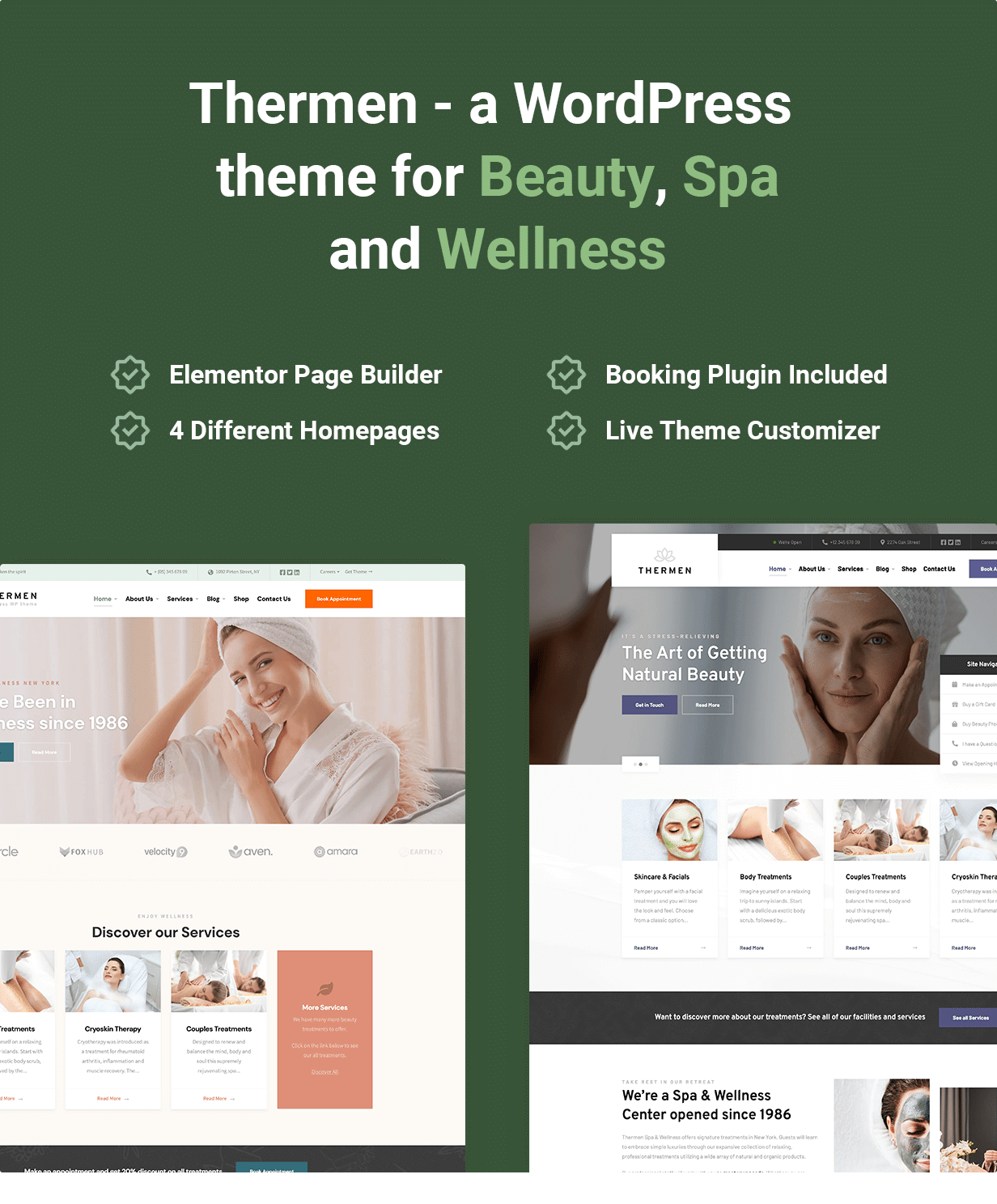 Thermen - Beauty Spa & Wellness Center WordPress Theme