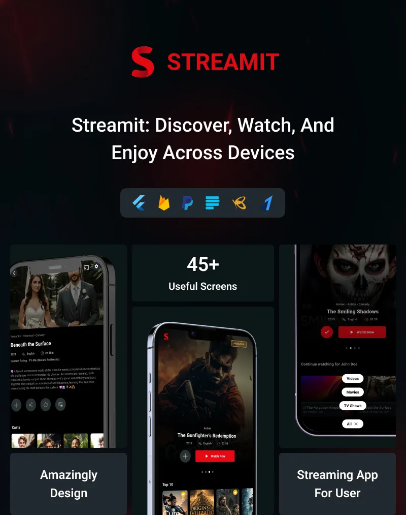 Streamit - OTT Streaming Flutter App (Add-on) - 6