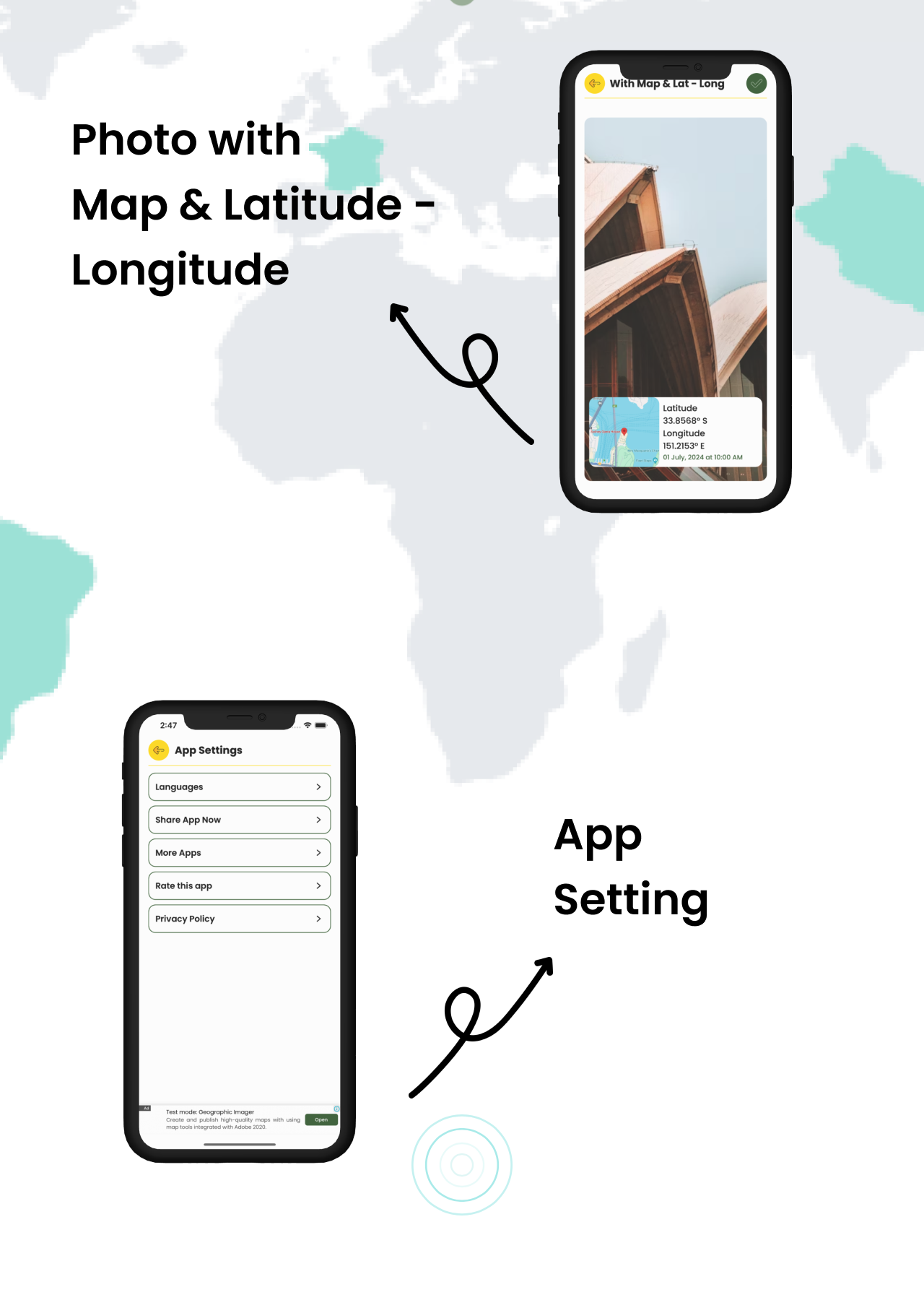 GPS Map Photo: Geotag Images with Location, Coordinates iOS App by