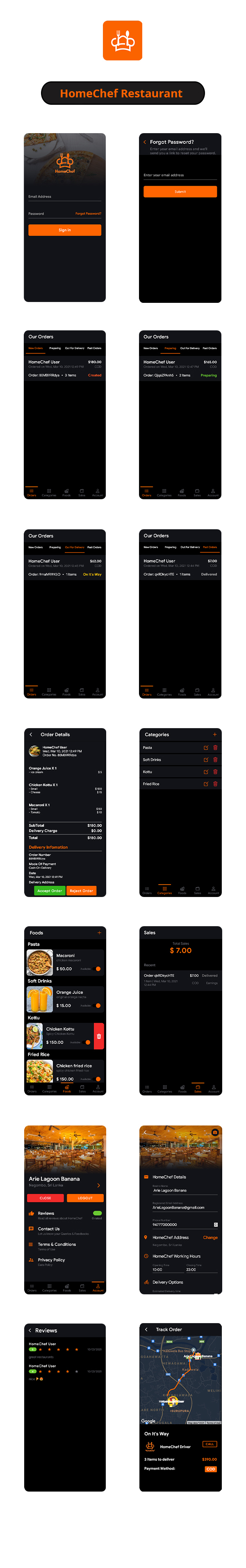 HomeChef - Multi Restaurant Food Delivery App | Ionic 5 - 2