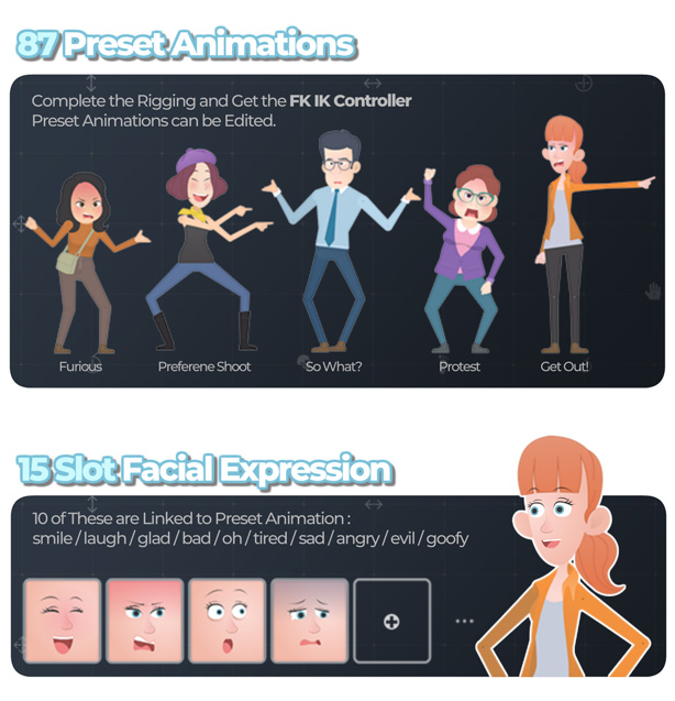 Character Rigging Mock Up Animations - 3