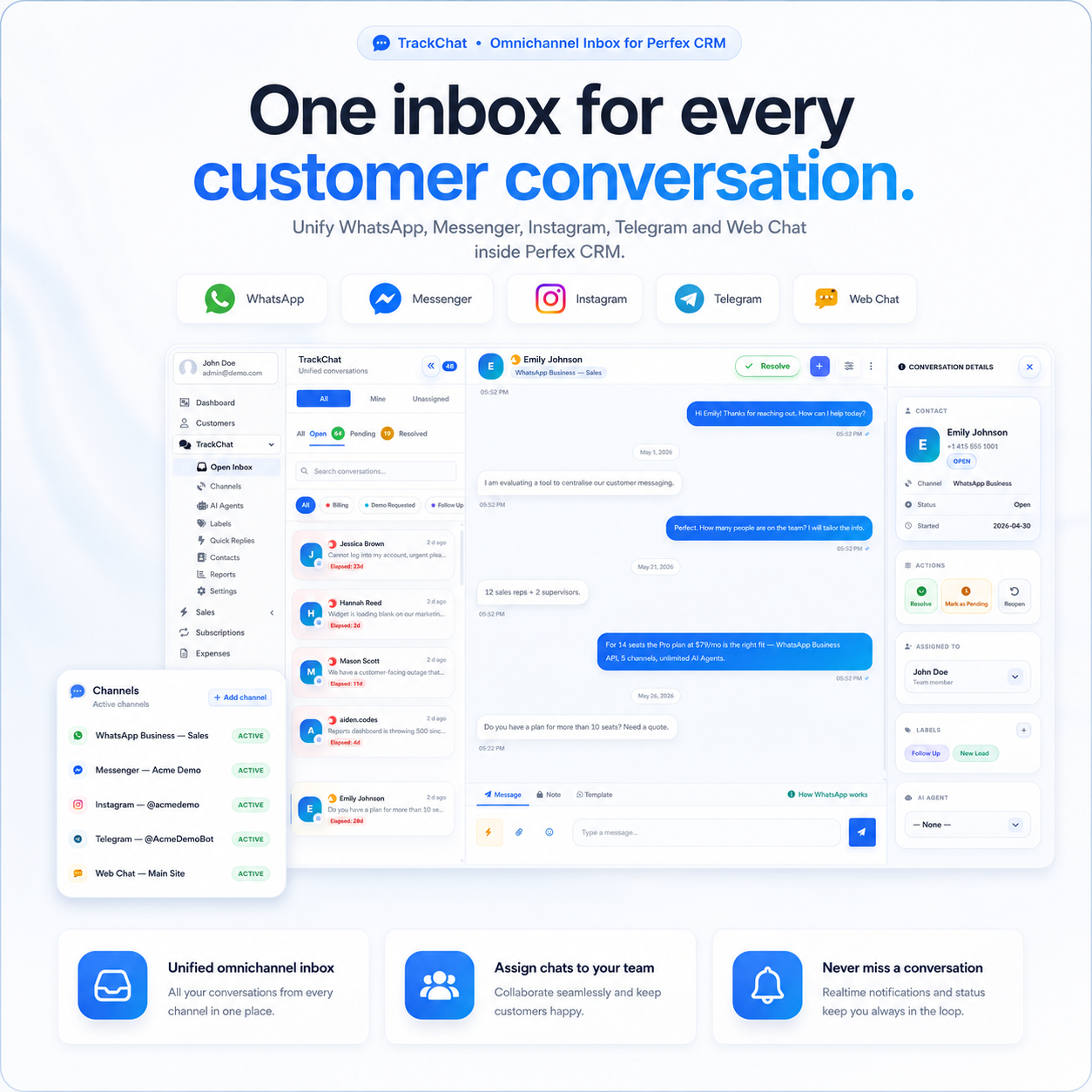 TrackChat - Inbox for Perfex CRM with AI Agents - 2