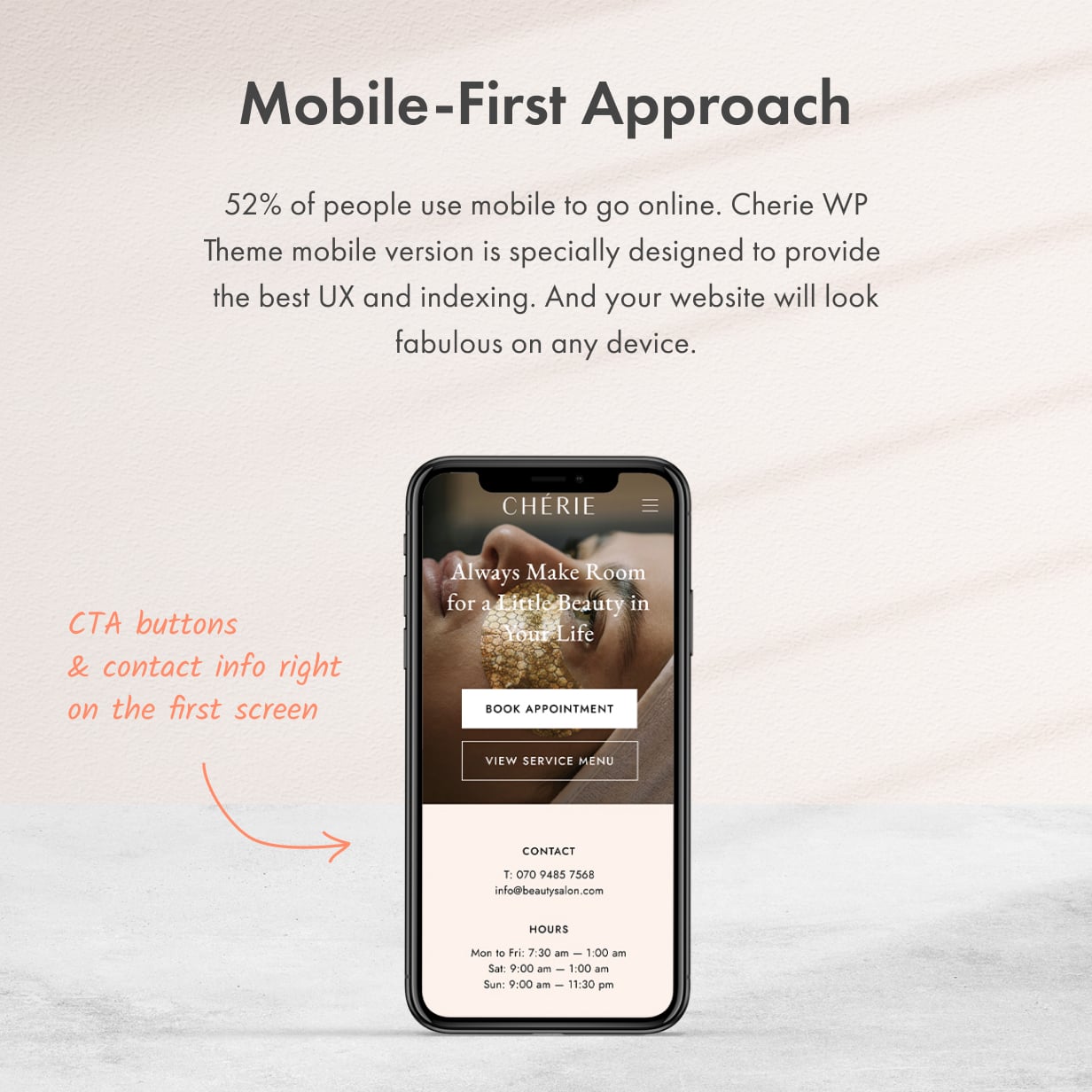 Cherie WordPress Theme Presentation Image