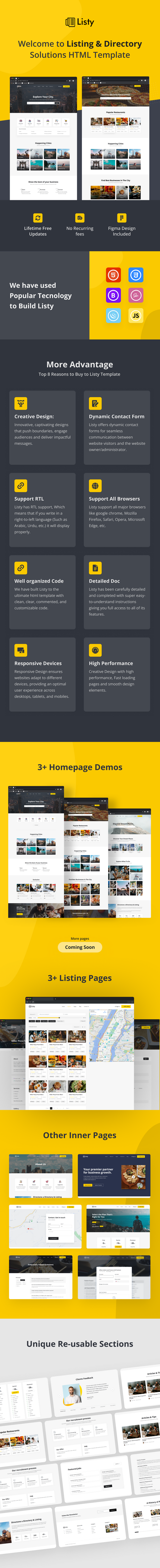 Listy - Listing & Directory Solutions HTML Template