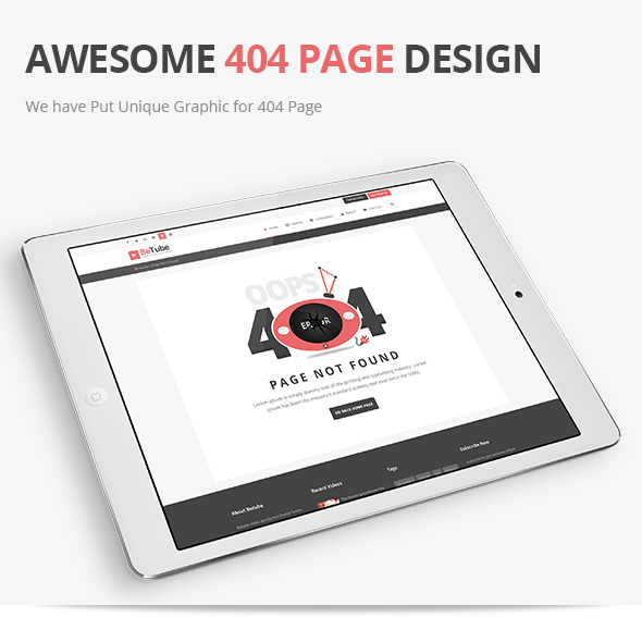 Betube Video HTML Template