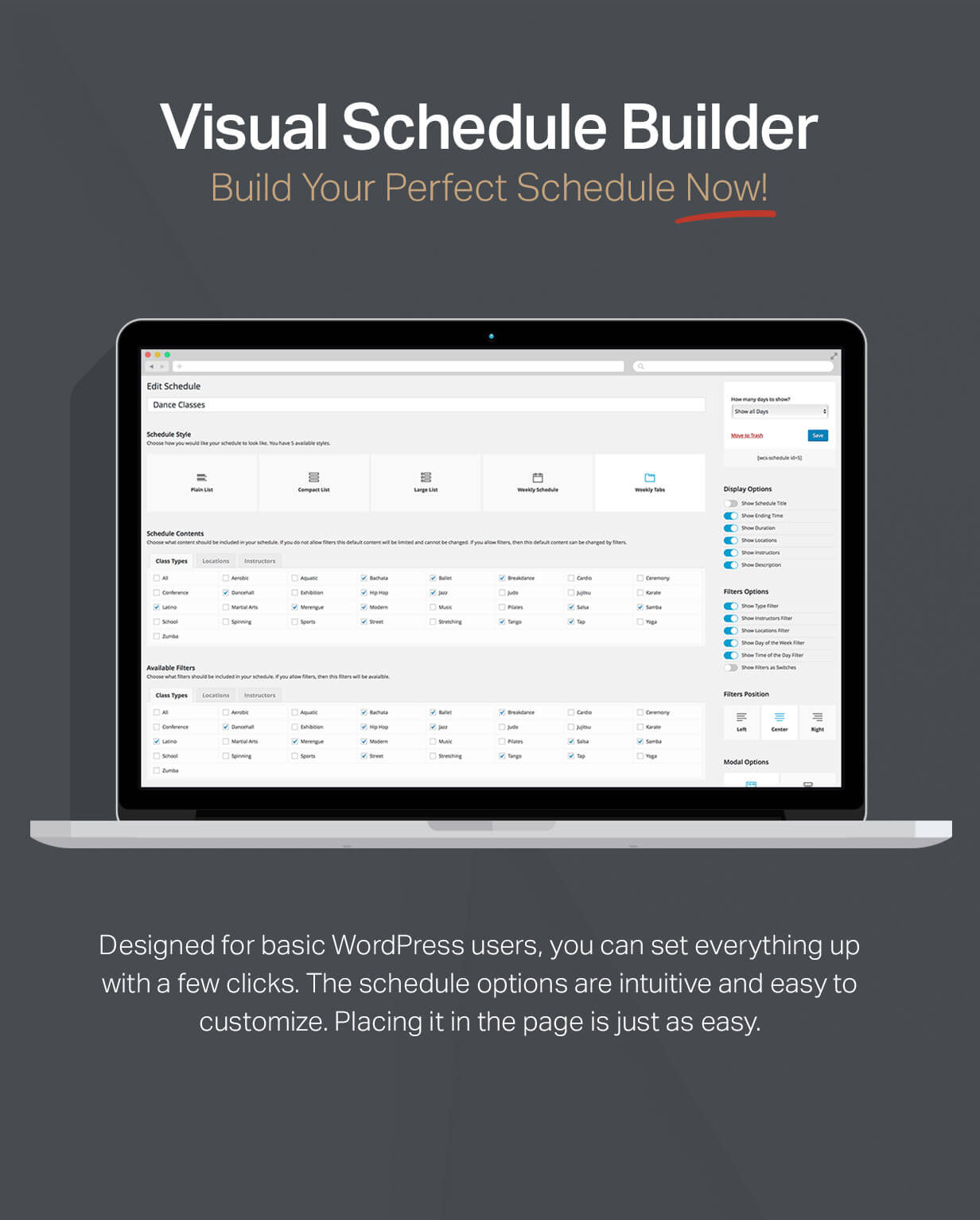 Events Schedule WordPress Events Calendar Plugin by CurlyThemes