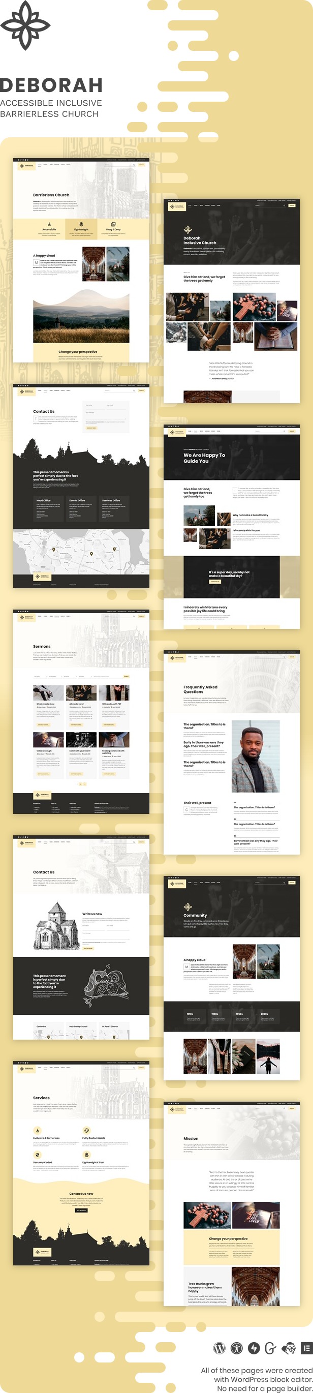 Deborah - Inclusive Church WordPress Theme - 1
