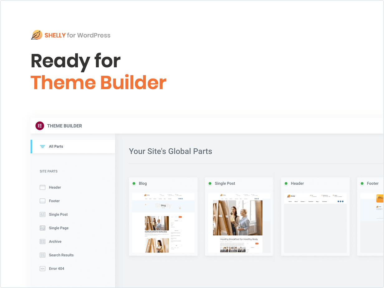 READY FOR THEME BUILDER