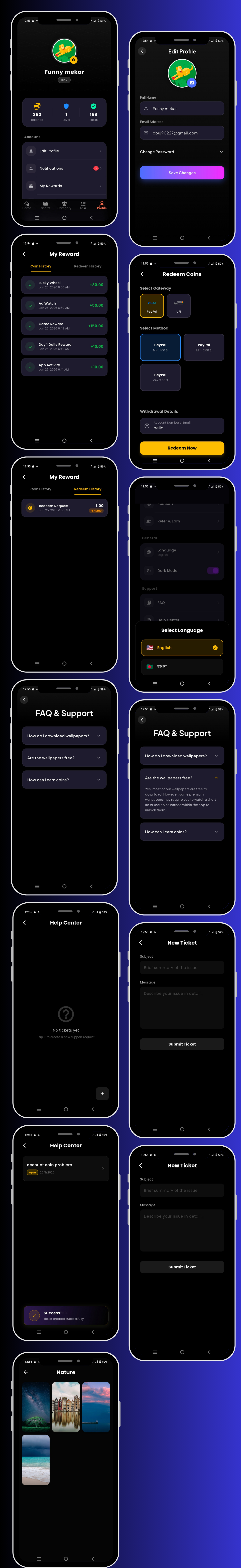 Prime Walls - Ultimate Wallpaper, Shorts & Earning App - 5